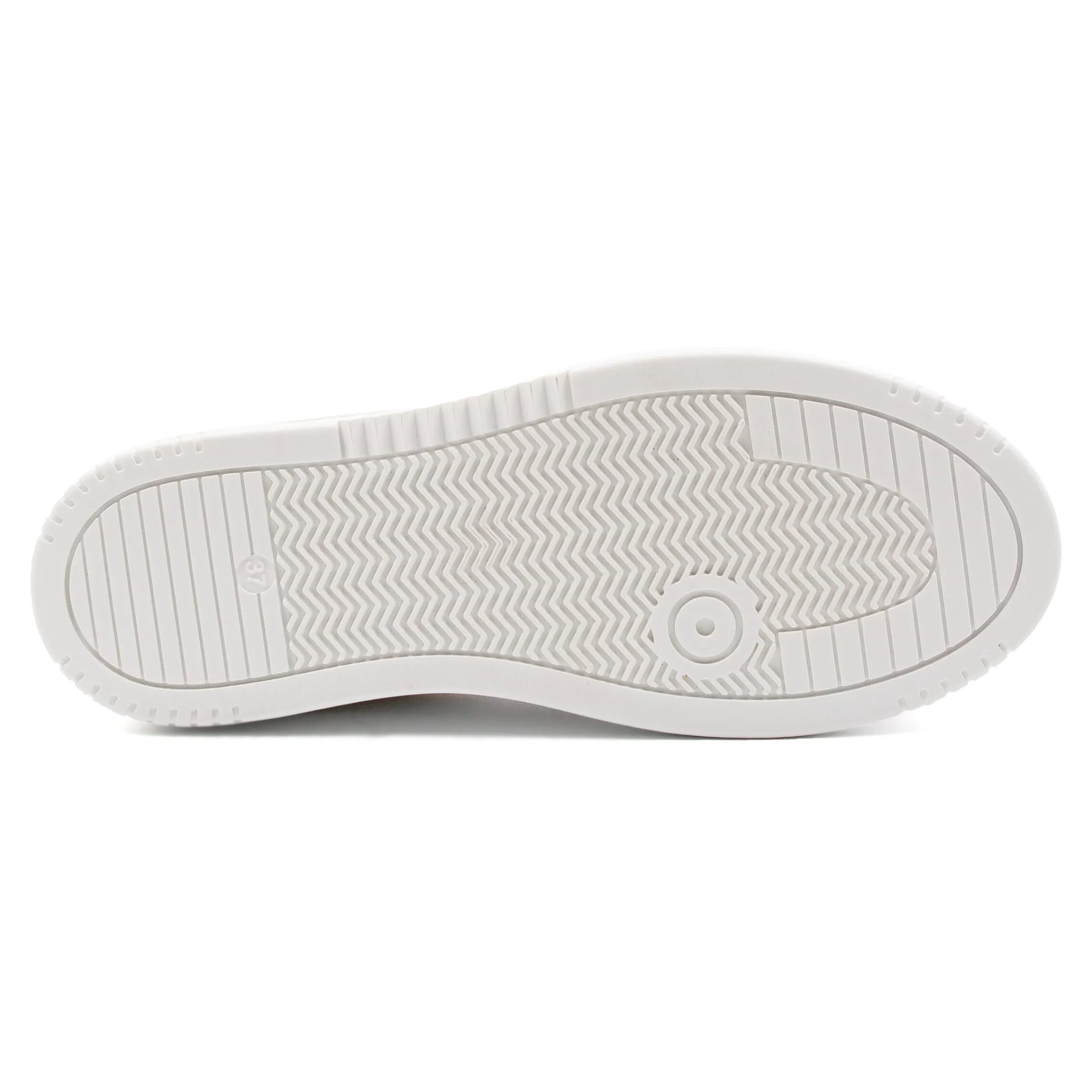 Femme JULES & JENN Baskets | Baskets vintage cuir blanc rose
