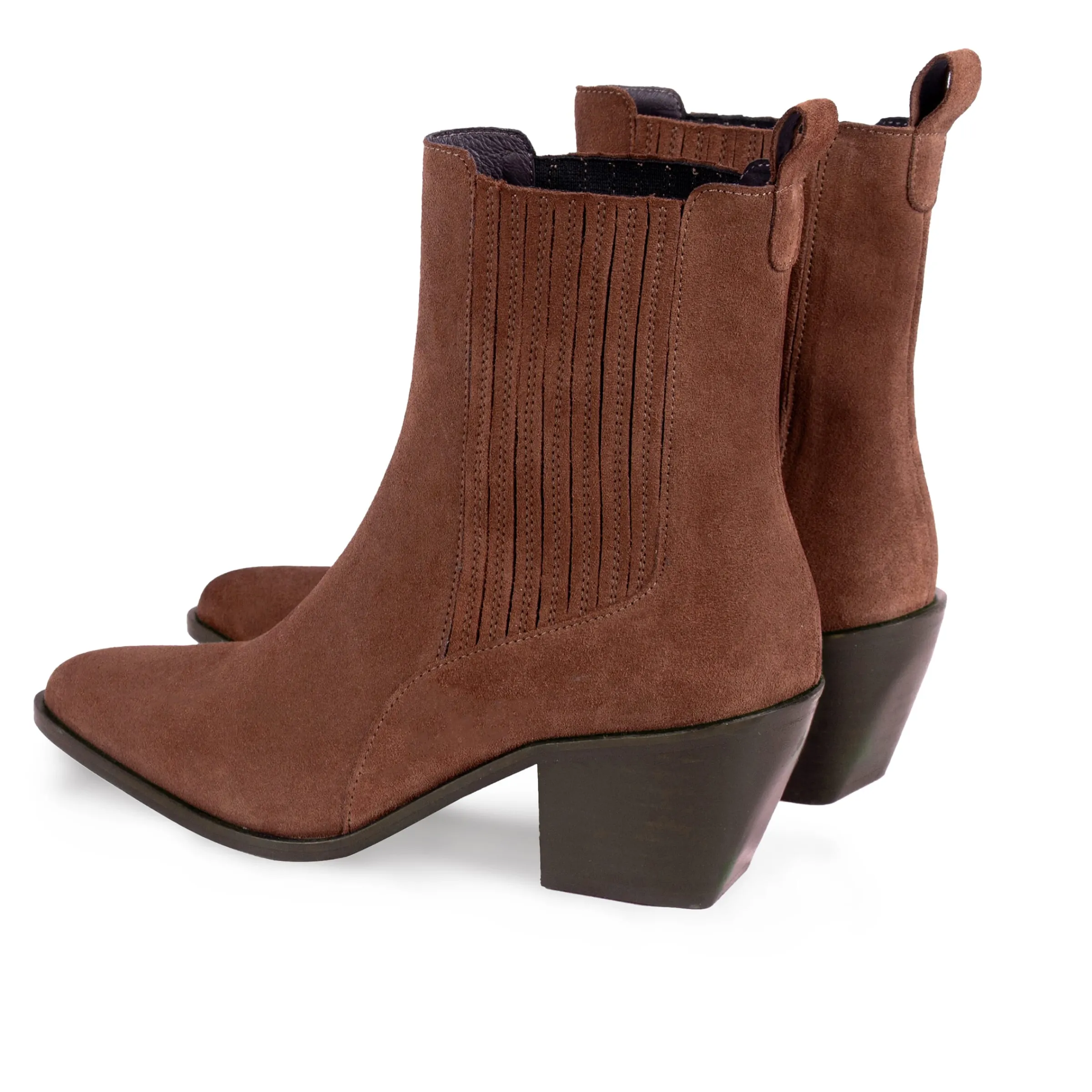 Femme JULES & JENN Bottines & Bottes | Bottines santiag cuir daim