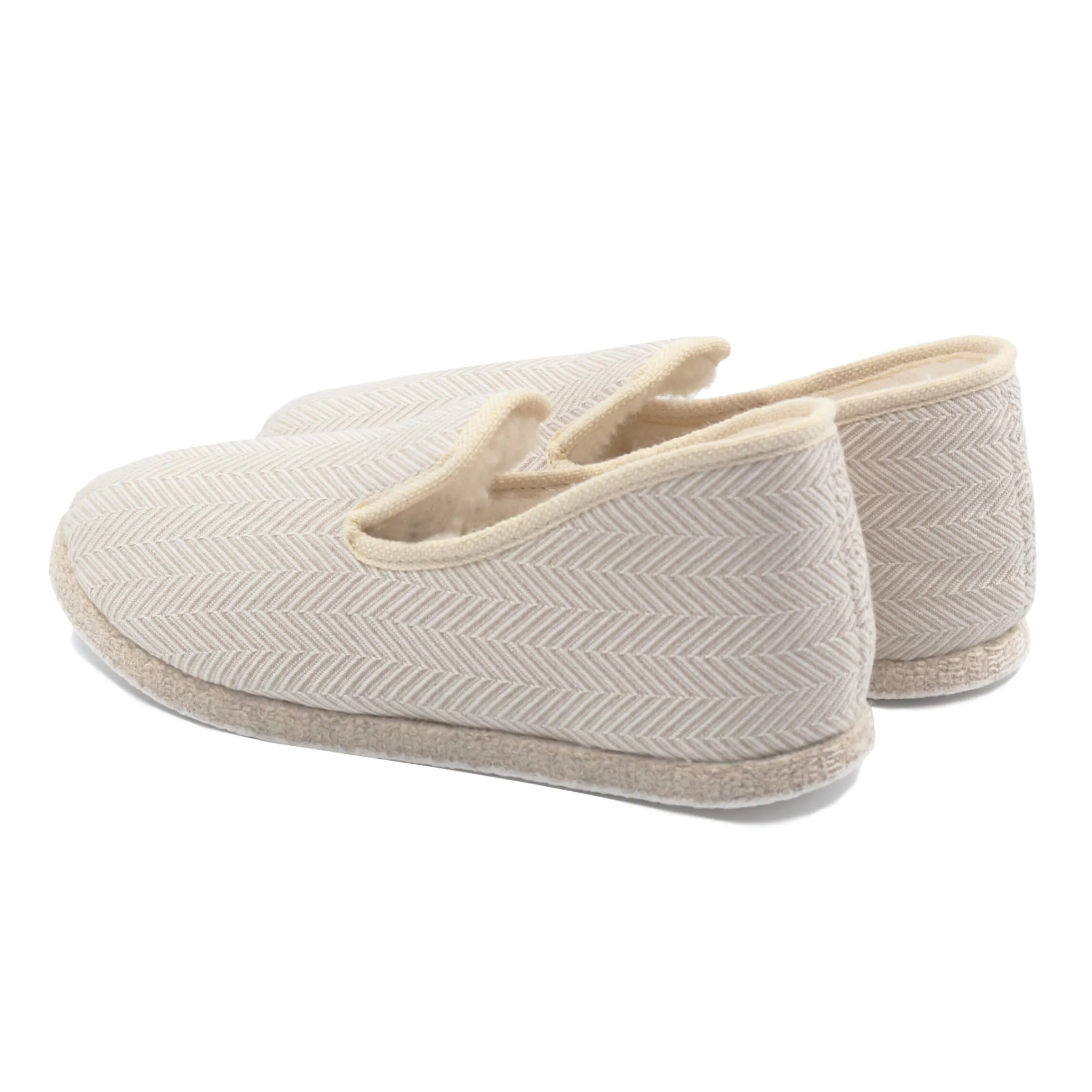 Femme JULES & JENN Charentaises | Charentaises tradition blanc beige
