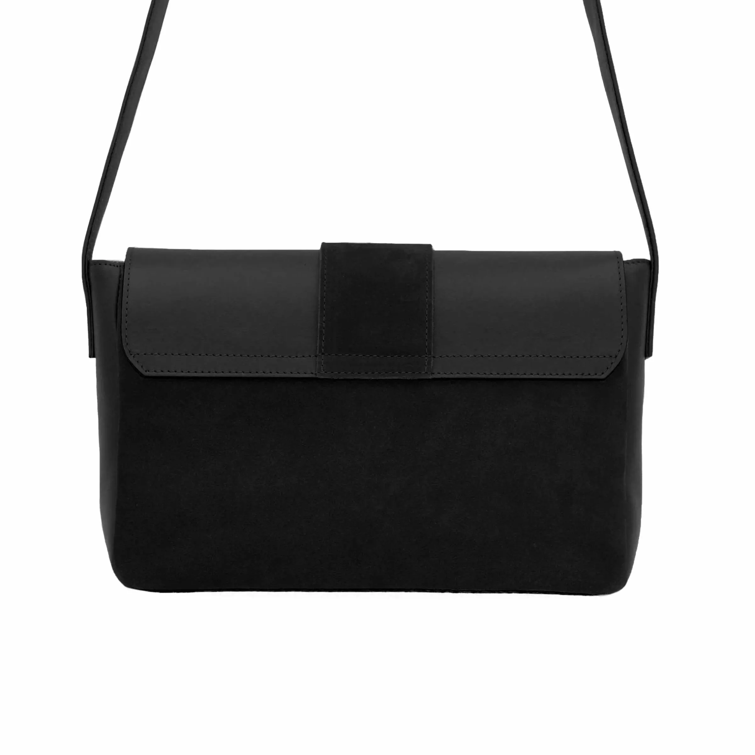 sac_bandoulire_cuir_noir_3.webp Femme JULES & JENN Sacs À Main | Sac bandoulière cuir