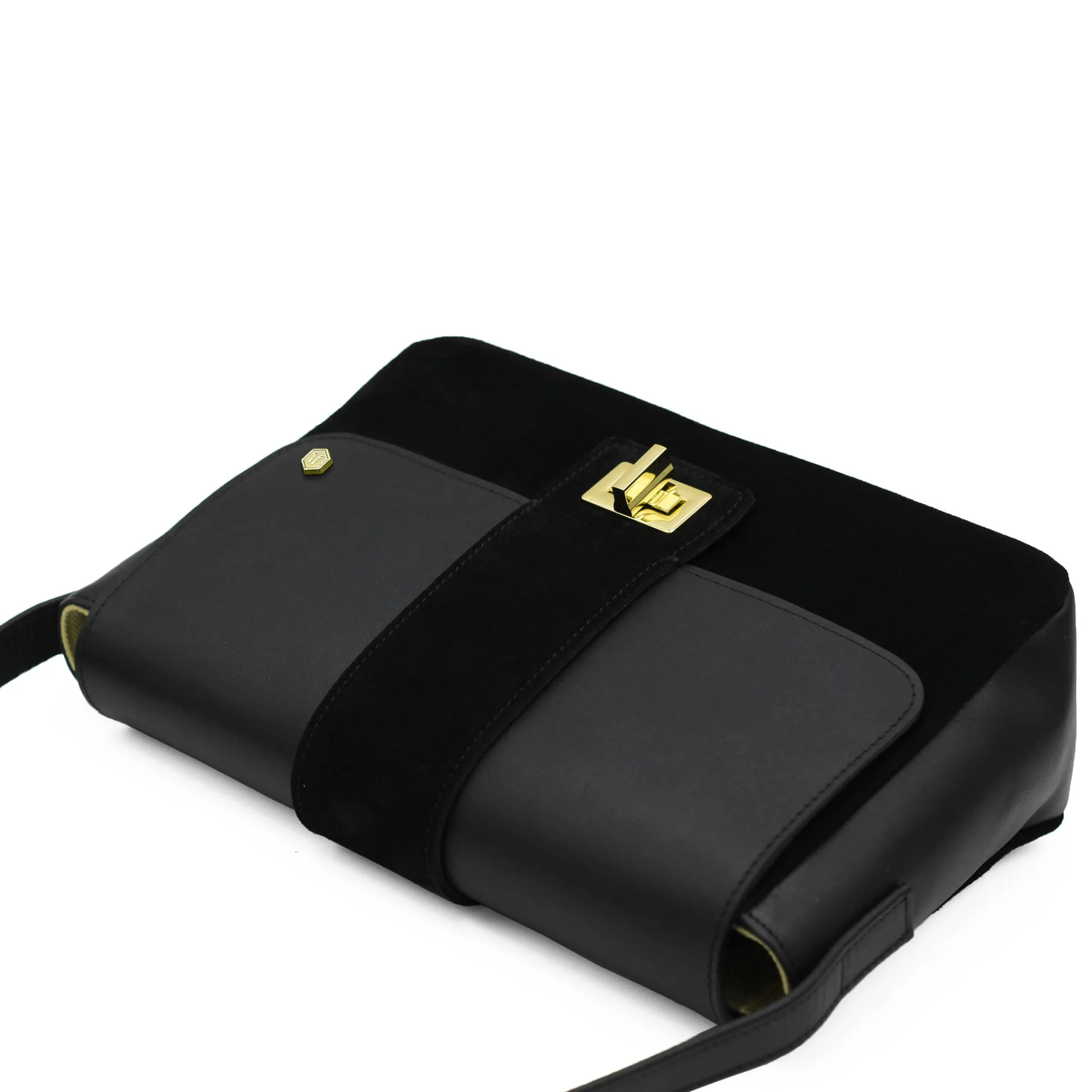 sac_bandoulire_cuir_noir_4.webp Femme JULES & JENN Sacs À Main | Sac bandoulière cuir