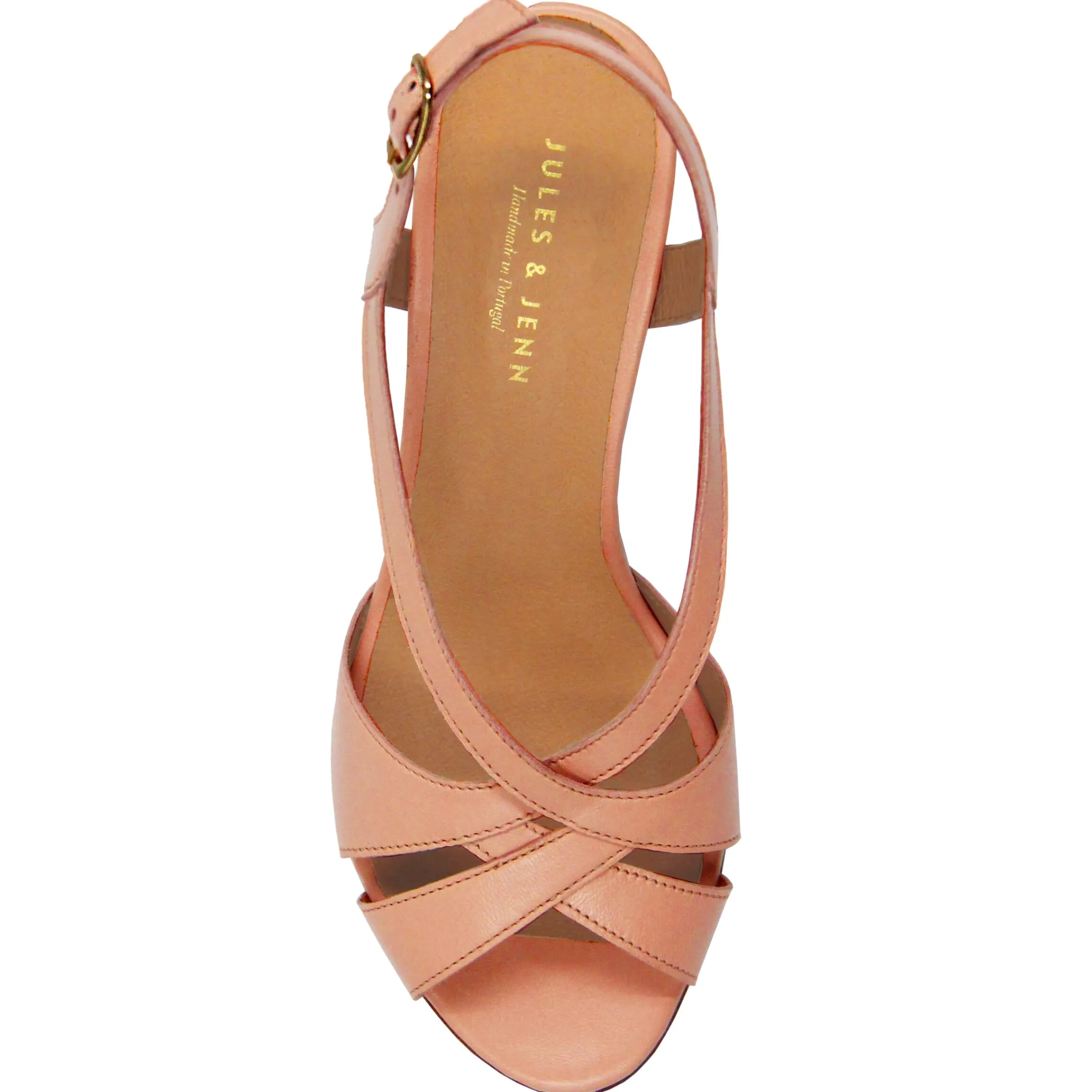 Femme JULES & JENN Sandales | Sandales talon vintage cuir
