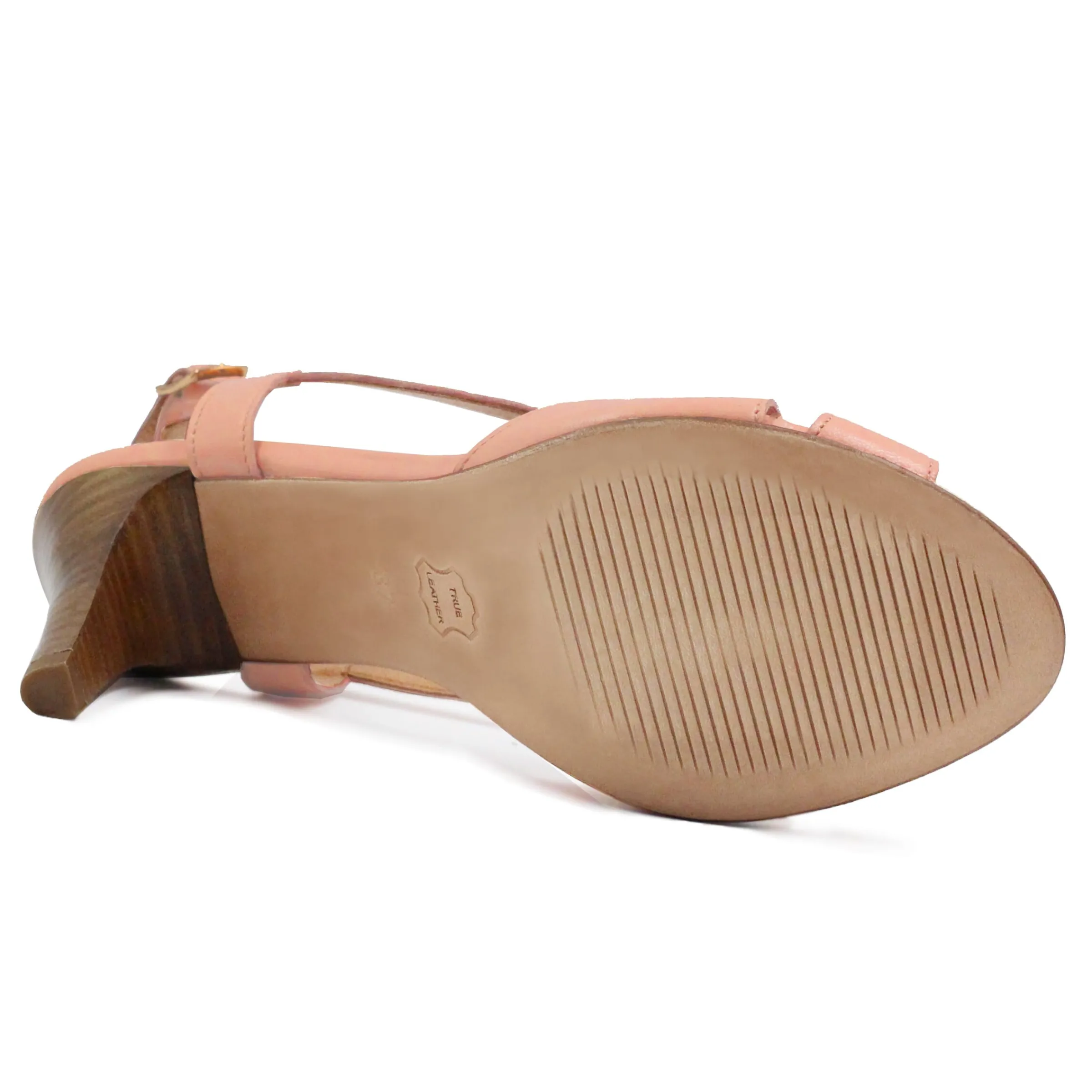 Femme JULES & JENN Sandales | Sandales talon vintage cuir