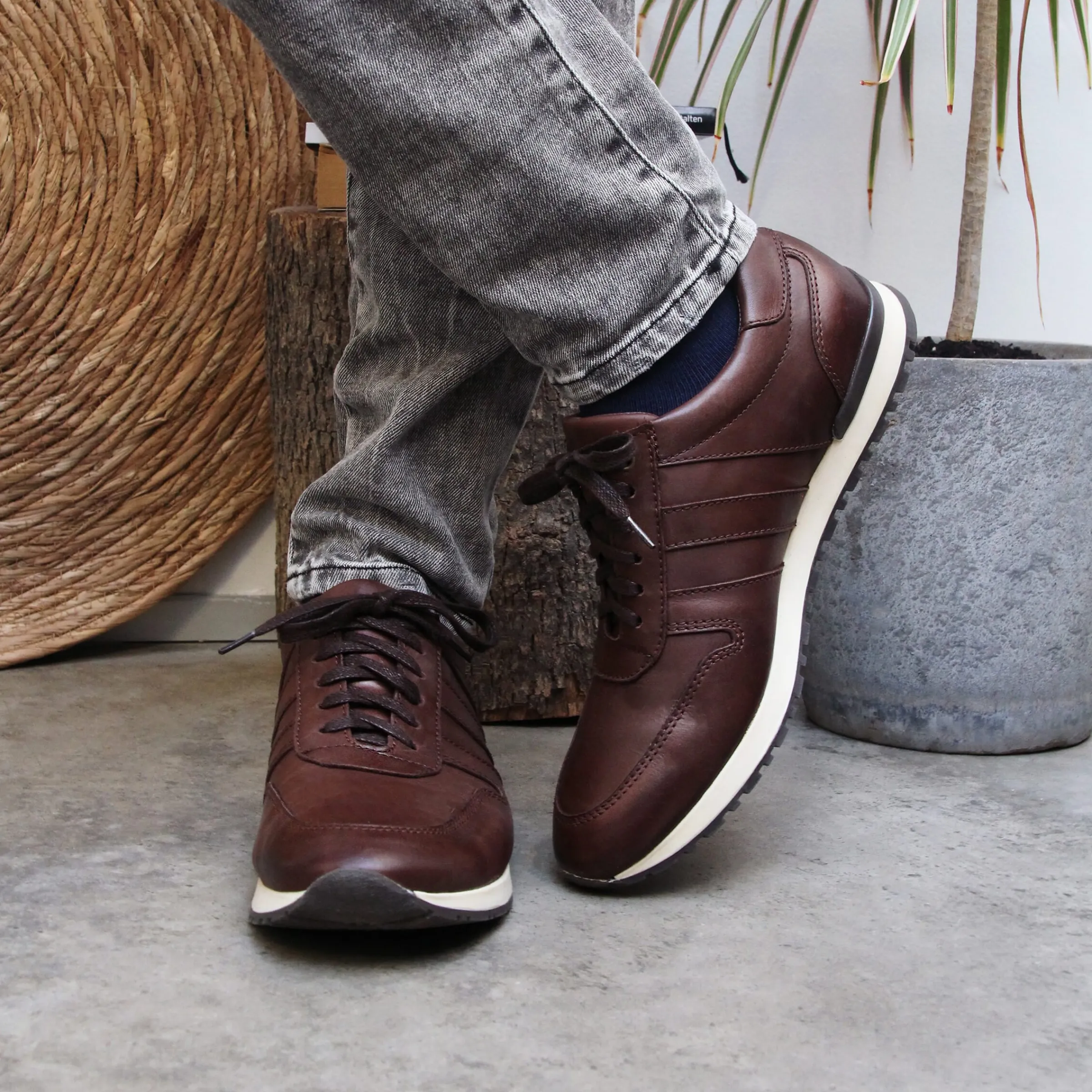 Homme JULES & JENN Baskets | Sneakers cuir