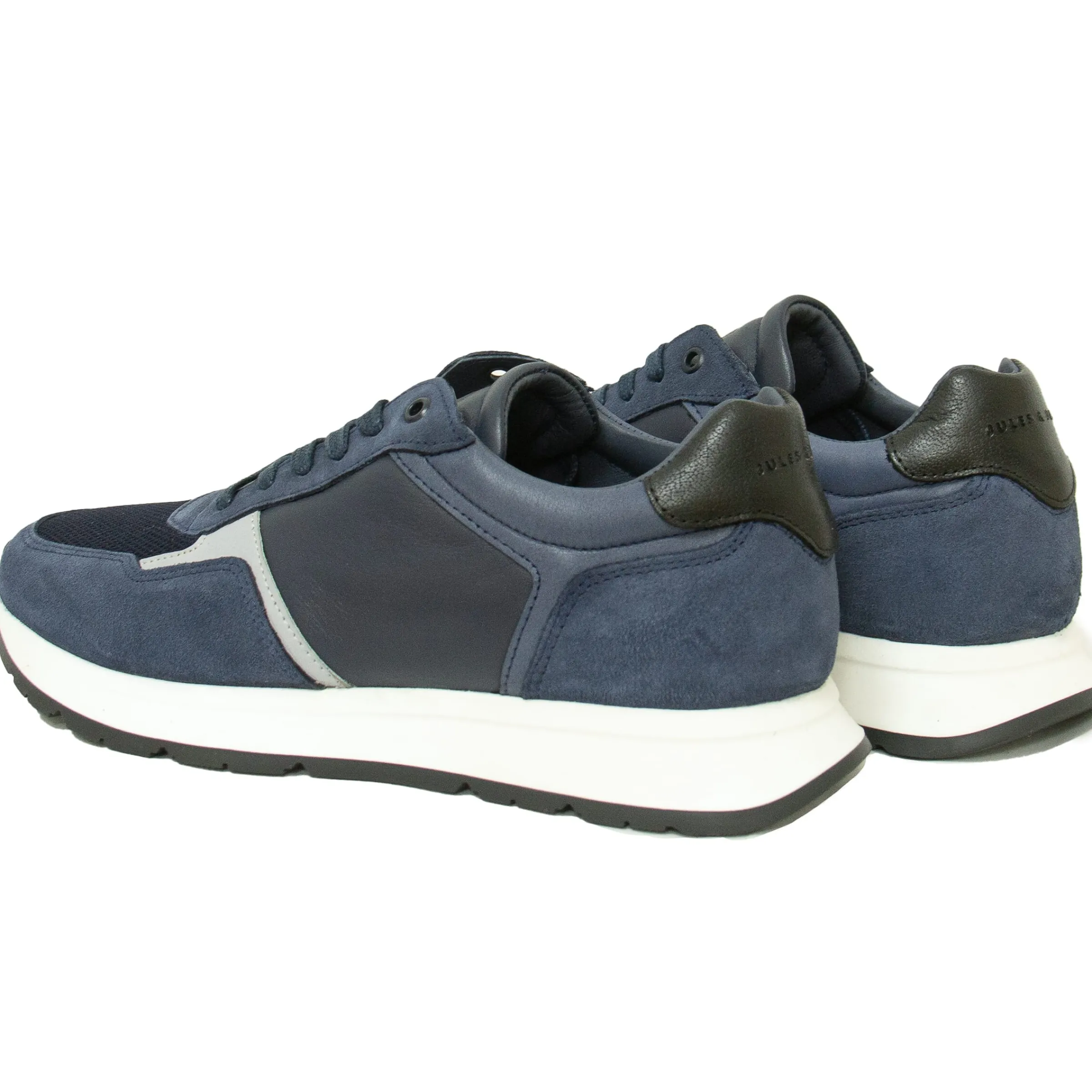 Homme JULES & JENN Baskets | Sneakers Noé cuir bleu