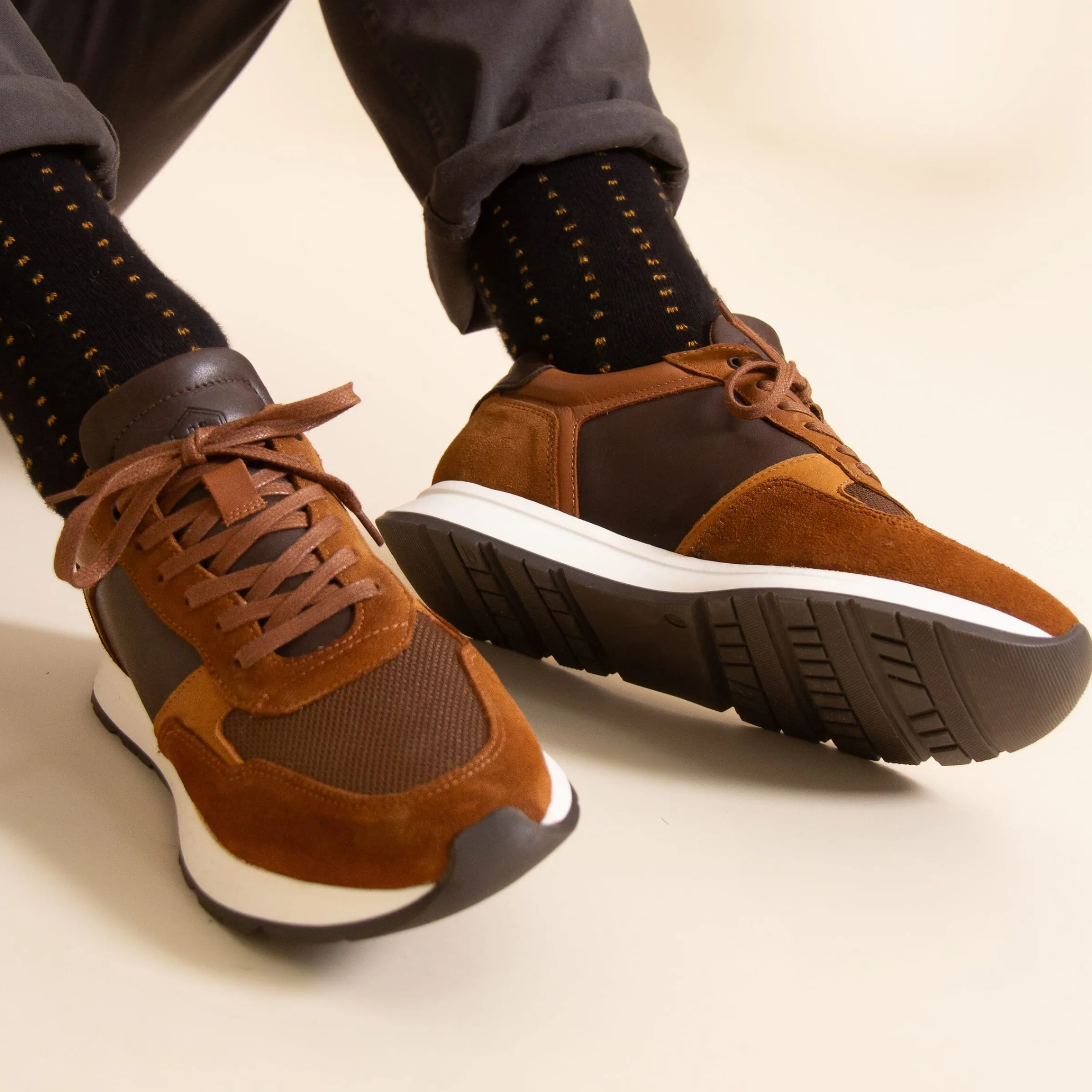 Homme JULES & JENN Baskets | Sneakers Noé cuir